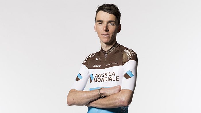 Romain Bardet wears the 2019 AG2R-La Mondiale jersey
