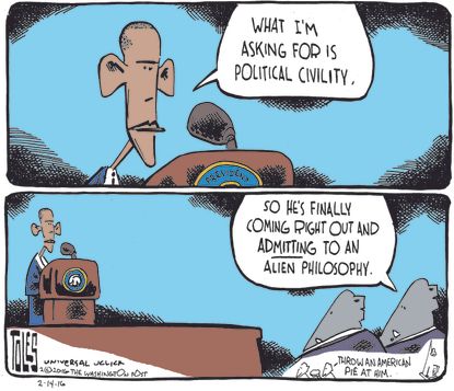 Obama Cartoon U.S. Congress 2016