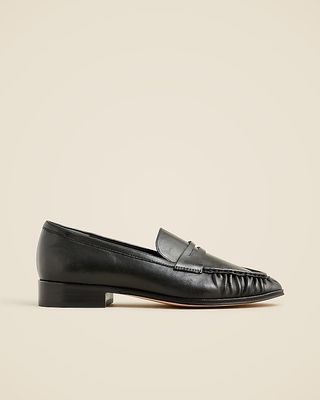 Maison Ruched Loafers in Leather