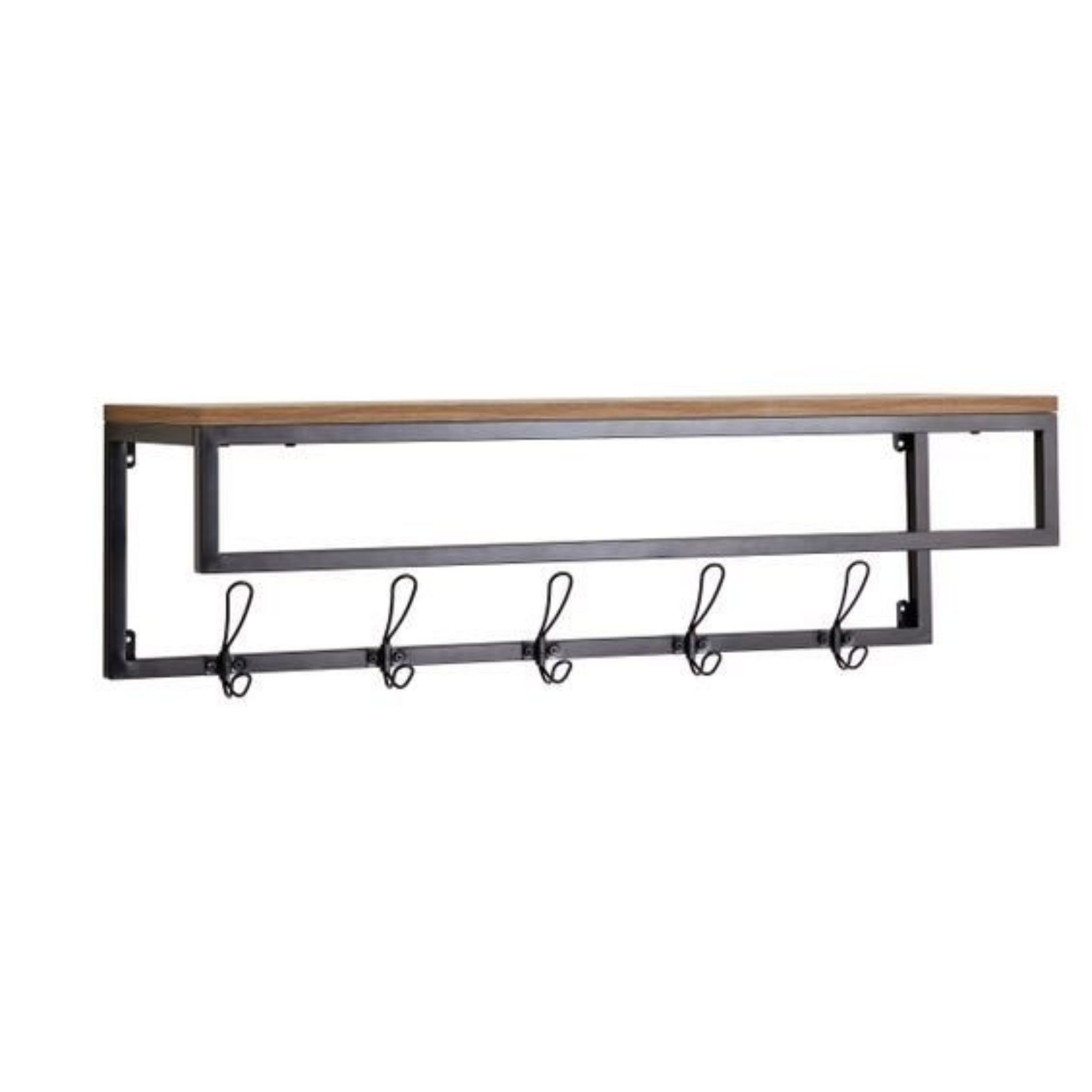 Fulton Wall Shelf with Hooks
