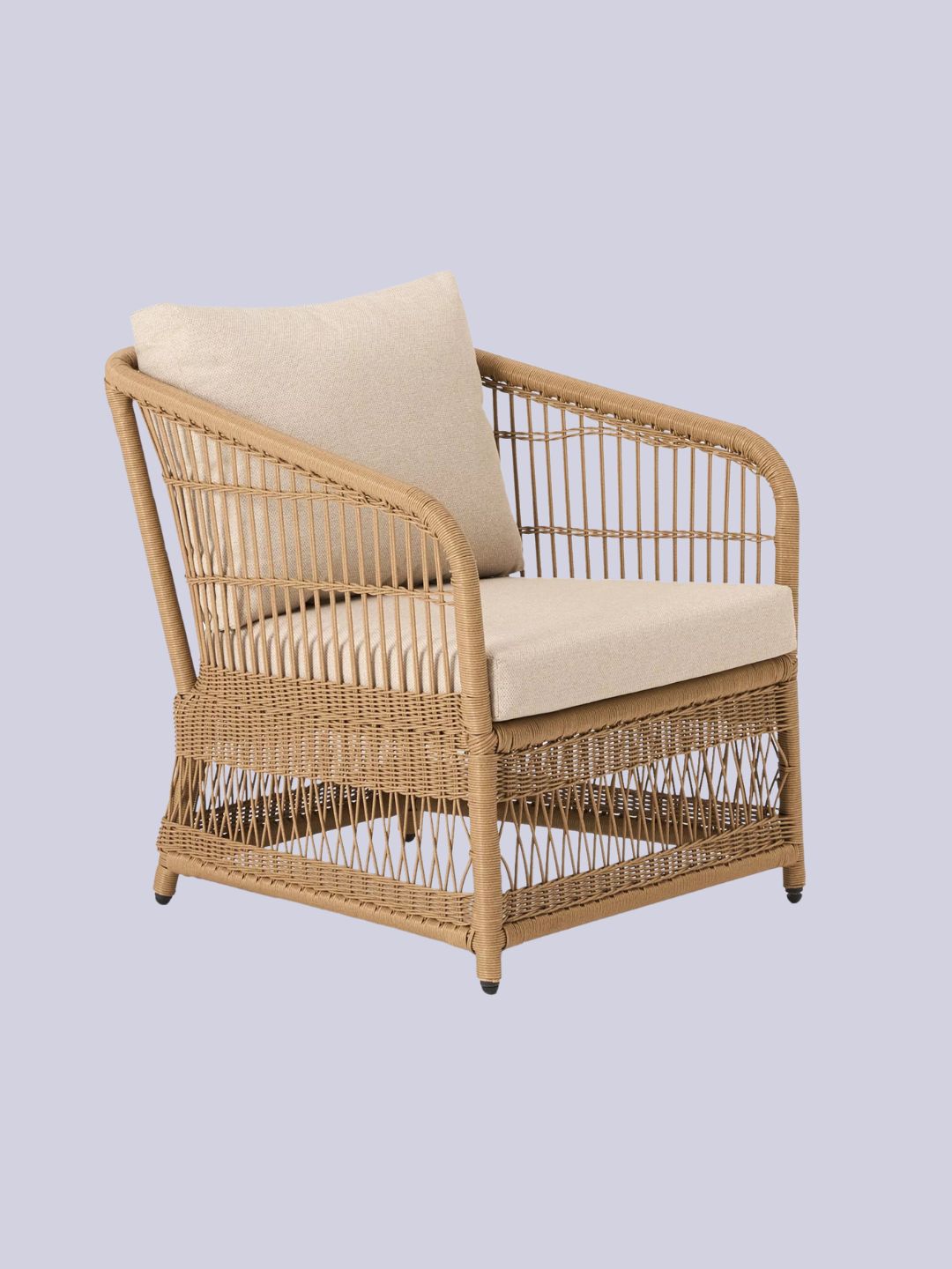 John Lewis, John Lewis Harbour Weave Garden Lounge Chair, Natural