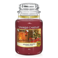 Holiday Hearth Large Jar candle:&nbsp;Was £23.99, Now £16.79, Yankee Candle