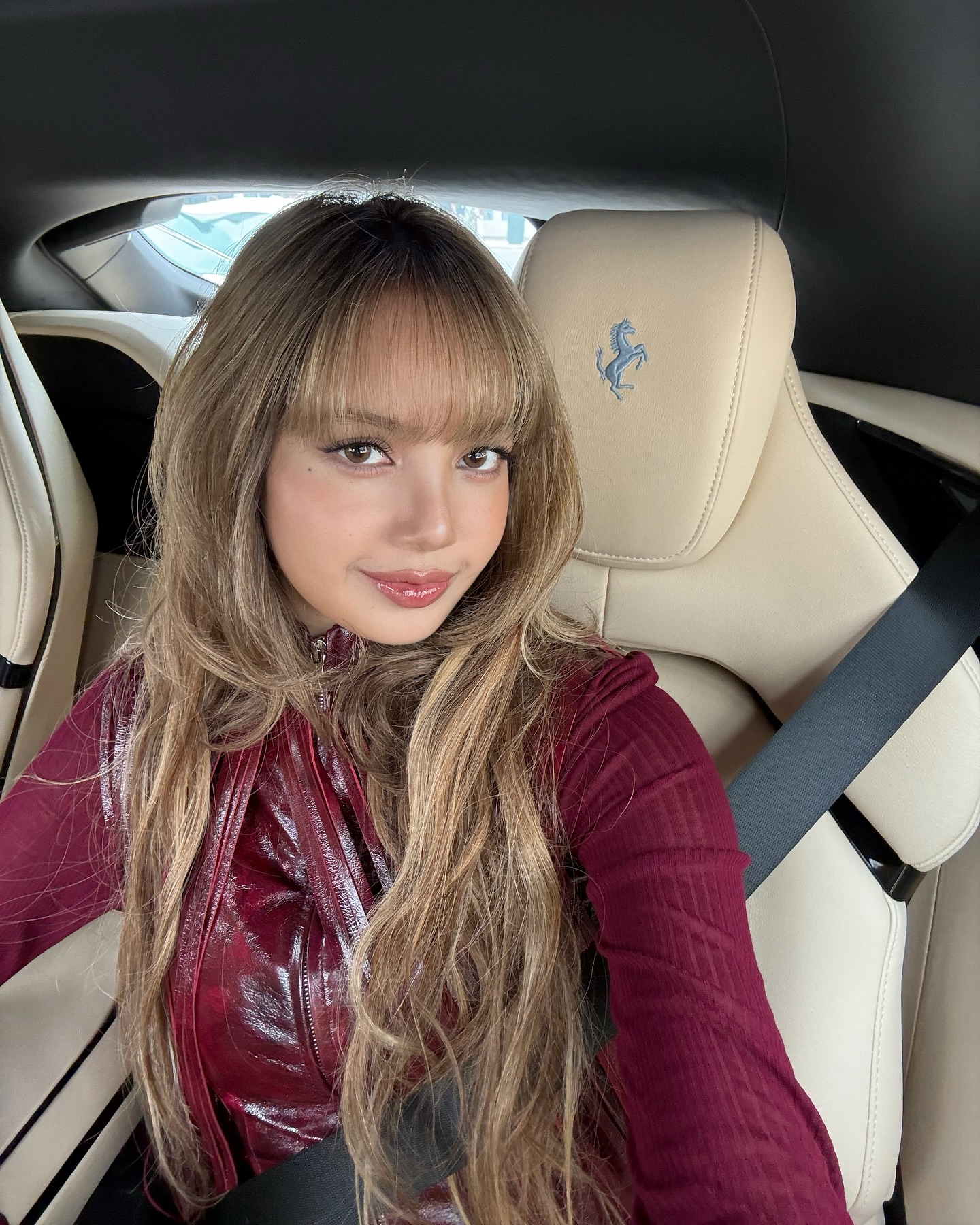 Lisa with mocha bronde hair colour