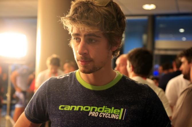Peter Sagan during the presentation