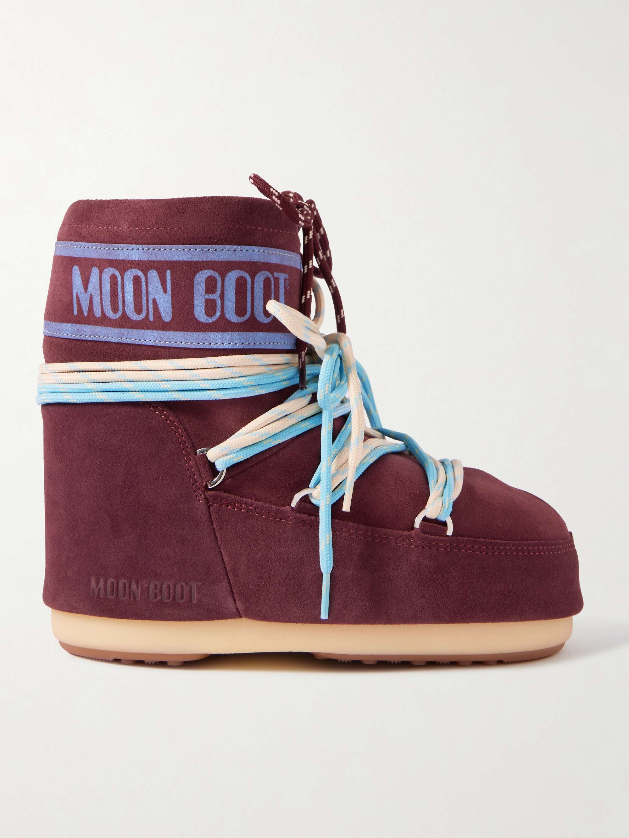Icon Low Printed Suede Snow Boots