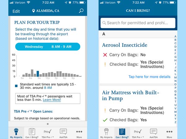 best travel apps MyTSA