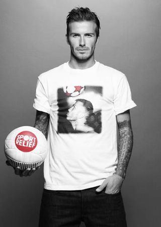 The Beckhams design the Sports Relief T-shirts