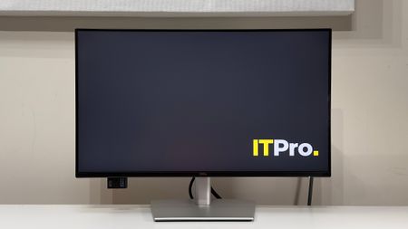 The Dell P2425DE monitor on a desk