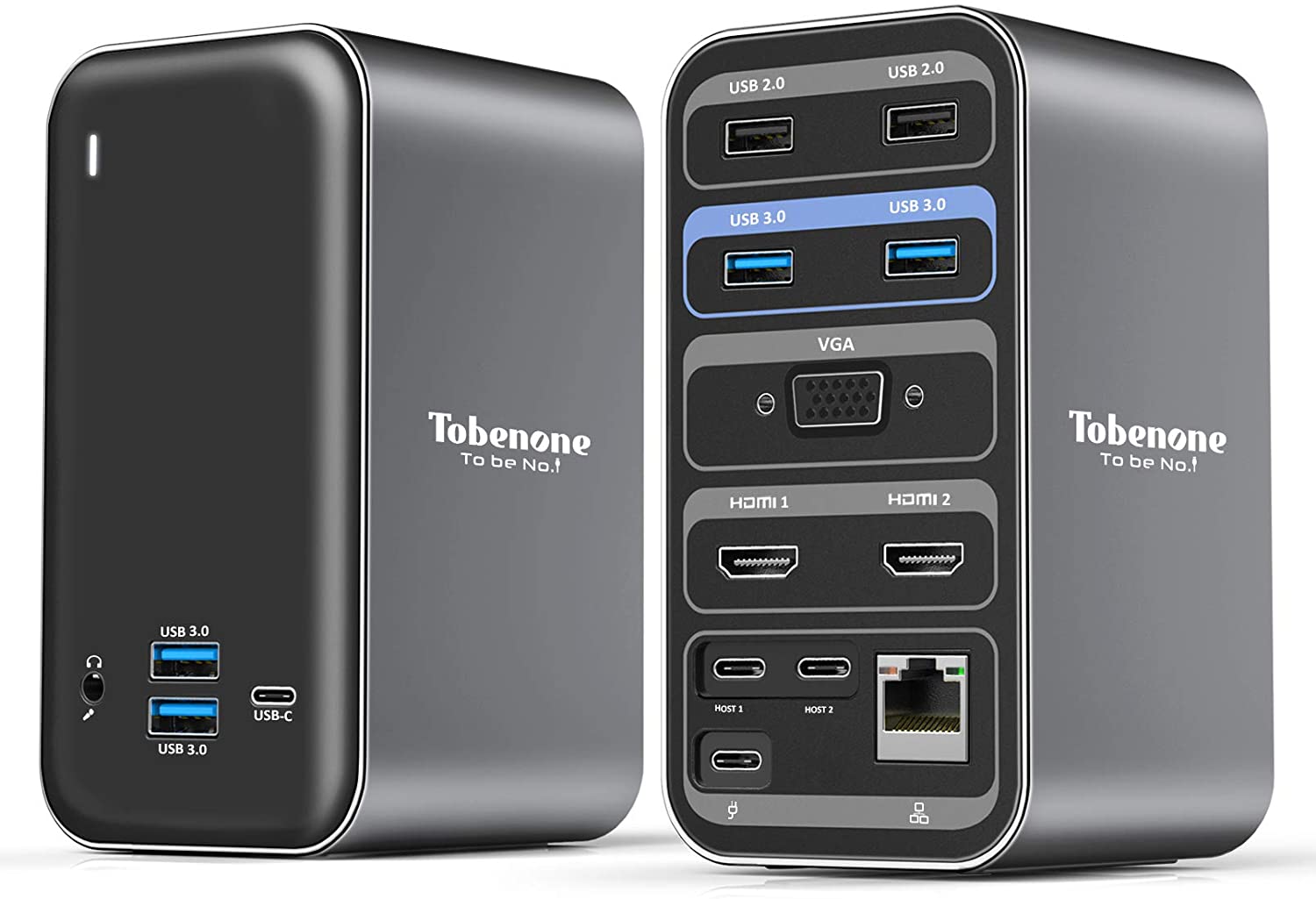 Tobenone USB C Docking Station Dual Monitor for MacBook Pro