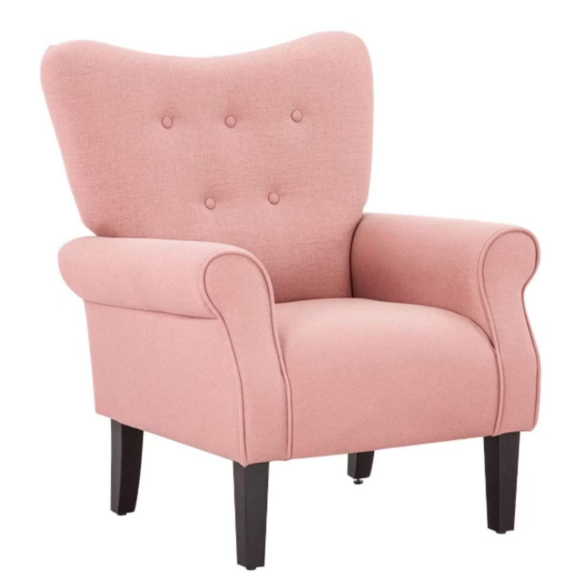 Pink accent chair