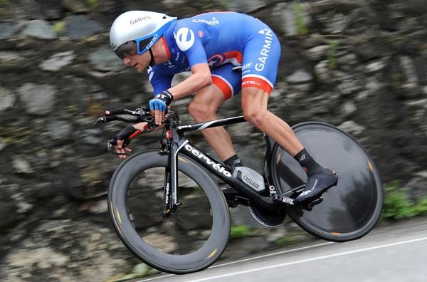 David Zabriskie back in the US champion kit took fourth.