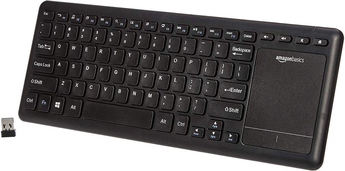 amazonbasics wireless keyboard with touchpad