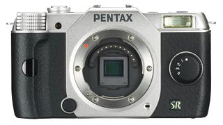 The Pentax Q7 was a mirrorless camera that used the same kind of a (relatively small) sensor as an enthusiast compact camera. The current Q-S1 model is the only mirrorless camera to offer such a sensor in a mirrorless body