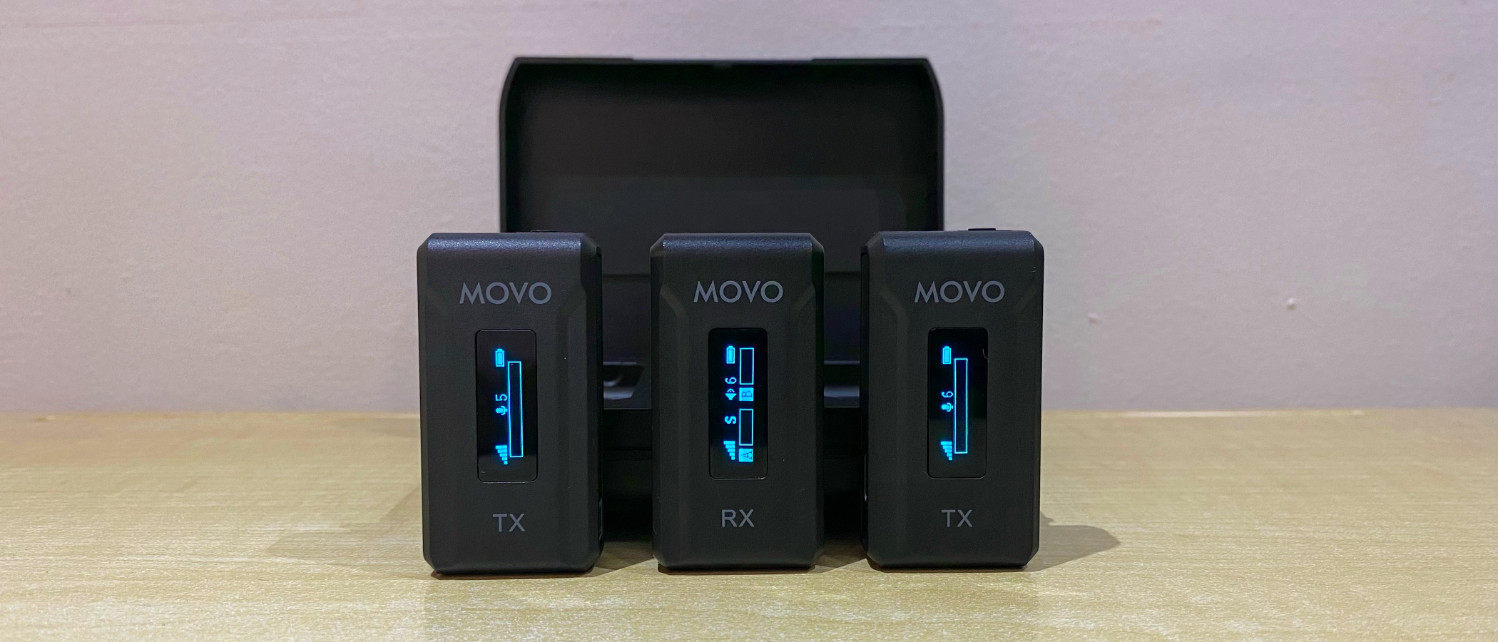 Movo Wireless Mini Duo Wireless Microphones for Camera Video Recording2 Point