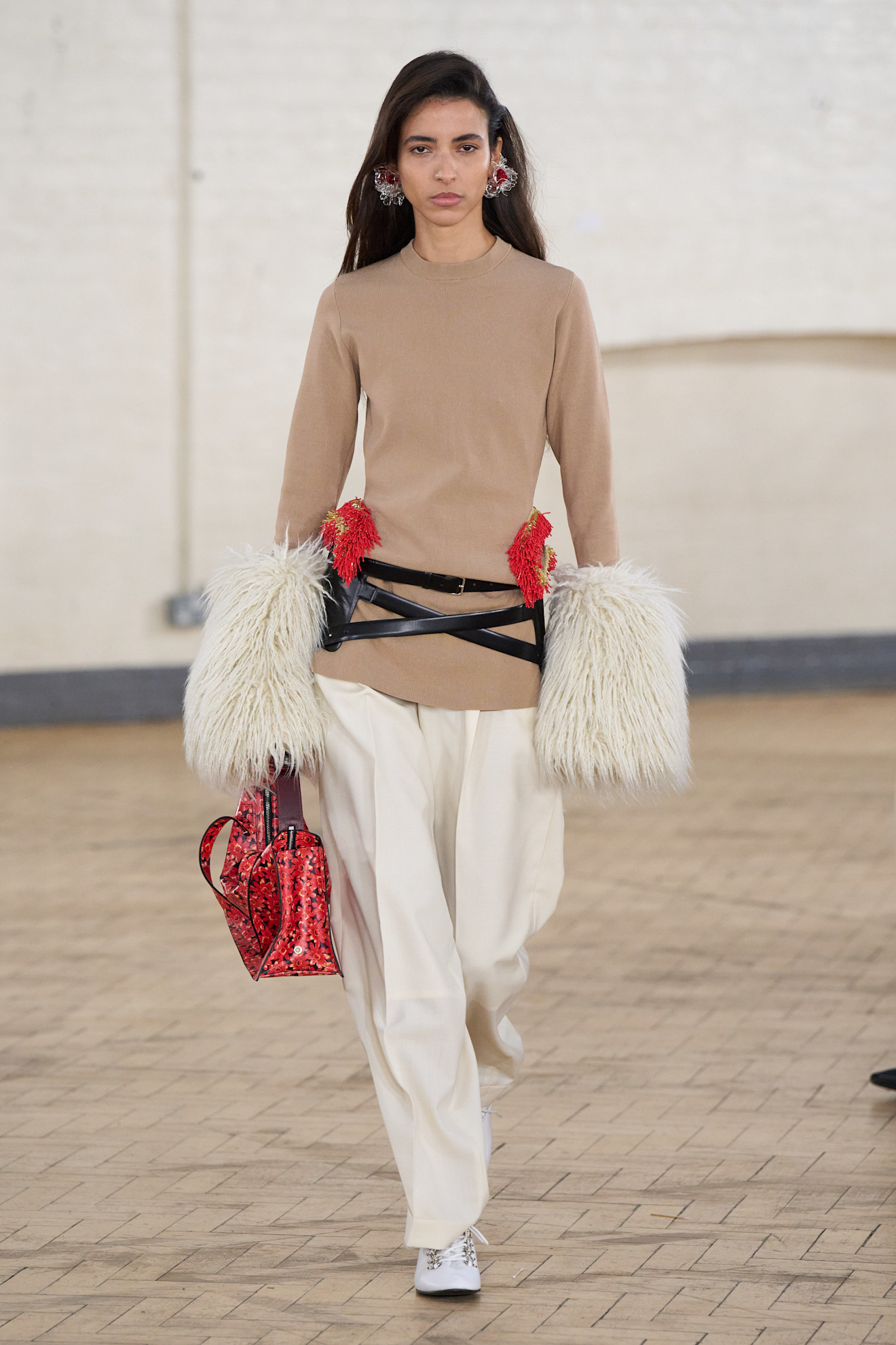 An image of the fanciful flat trend on Toga's autumn/winter 2026 runway from London Fashion Week.