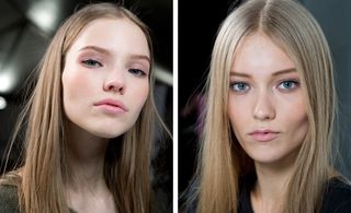 Hair and make-up at Tommy Hilfiger were a sophisticated affair