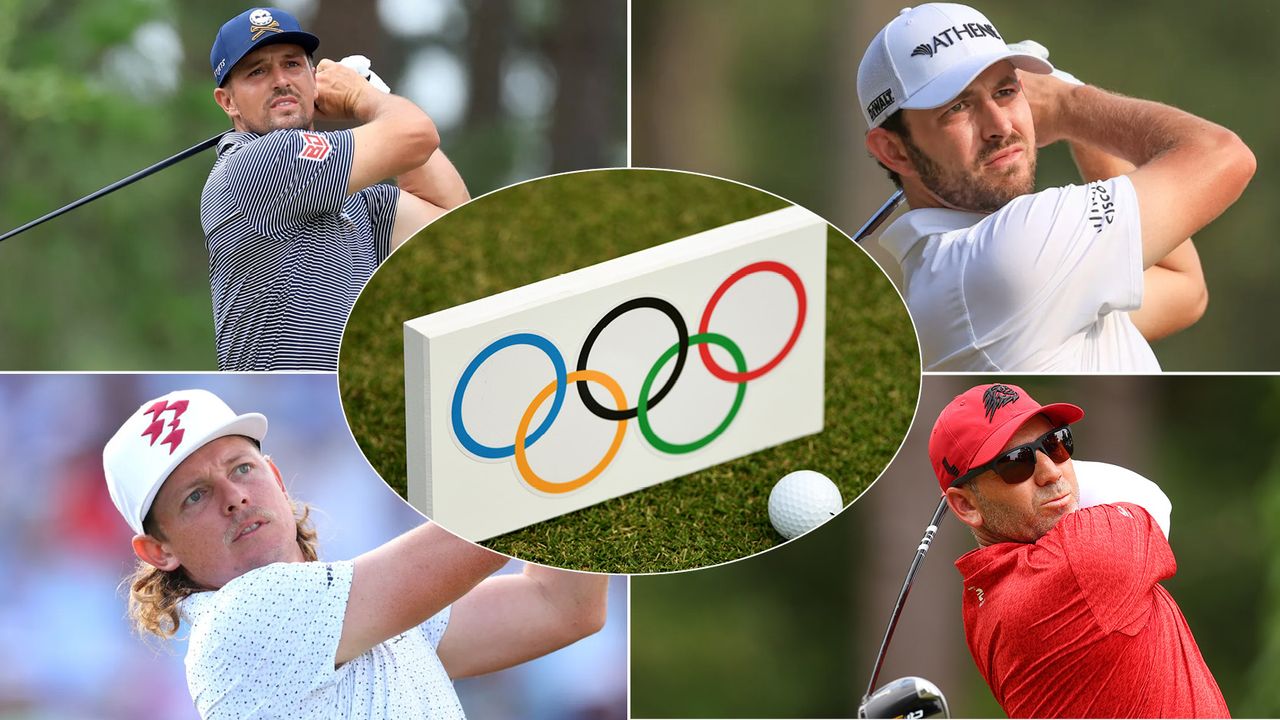 The Olympic rings and four big name golfers missing including DeChambeau and Cantlay