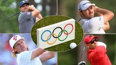 The Olympic rings and four big name golfers missing including DeChambeau and Cantlay