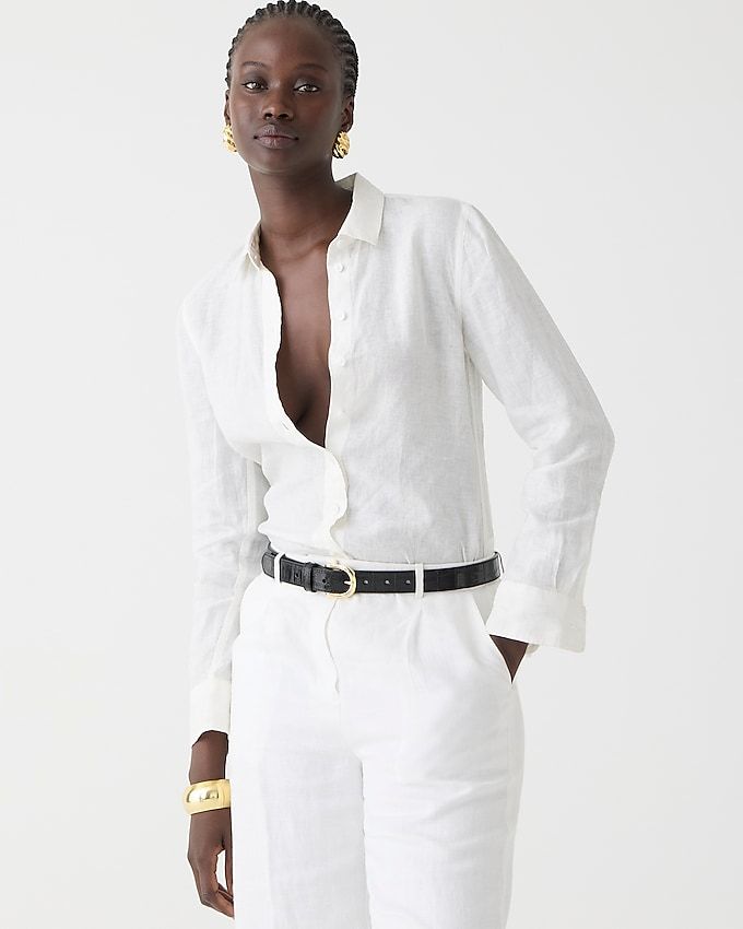 Wren Slim Shirt in Baird Mcnutt Irish Linen