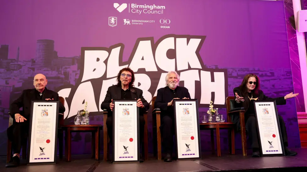 Black Sabbath get the freedom of Birmingham