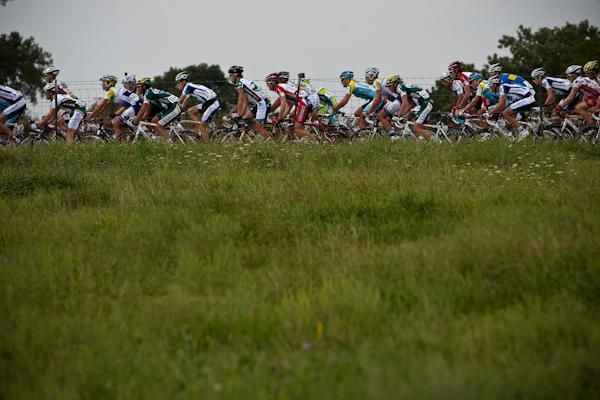 More lush green countryside racing through Missouri.