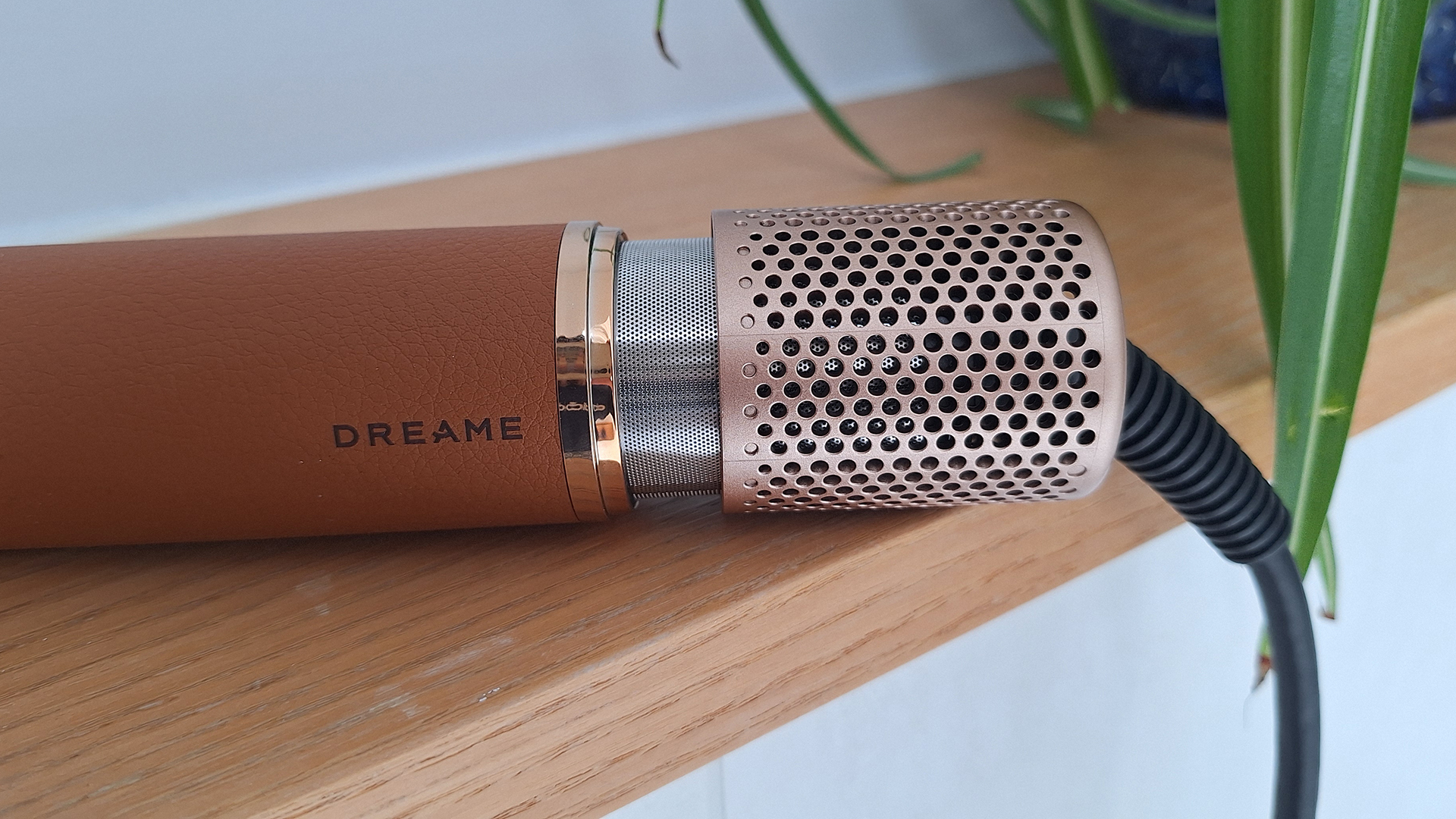 Closeup of open filter cage on Dreame AirStyle Pro styler