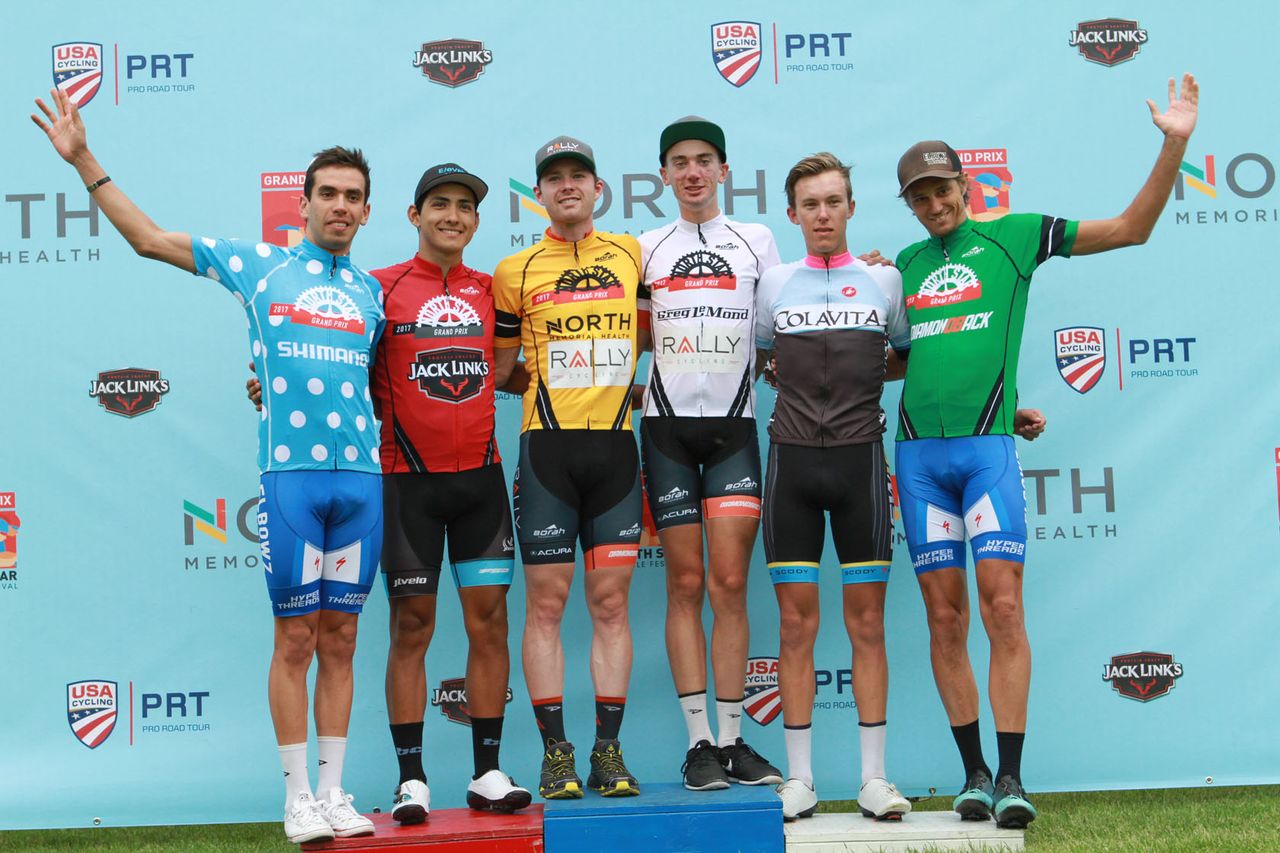 The jersey holders in the North Star GP