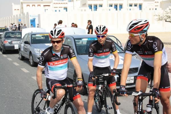 The Radio Shack Nissan riders before the opening stage
