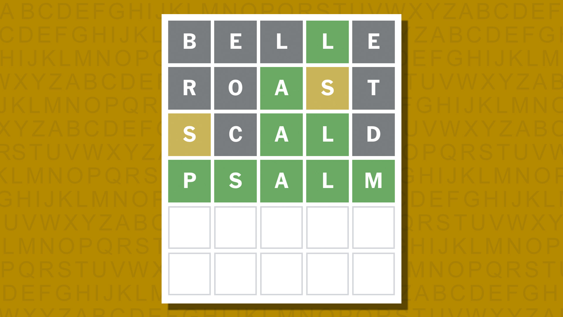 Ответ в формате Word для игры 973 ​​на желтом фоне