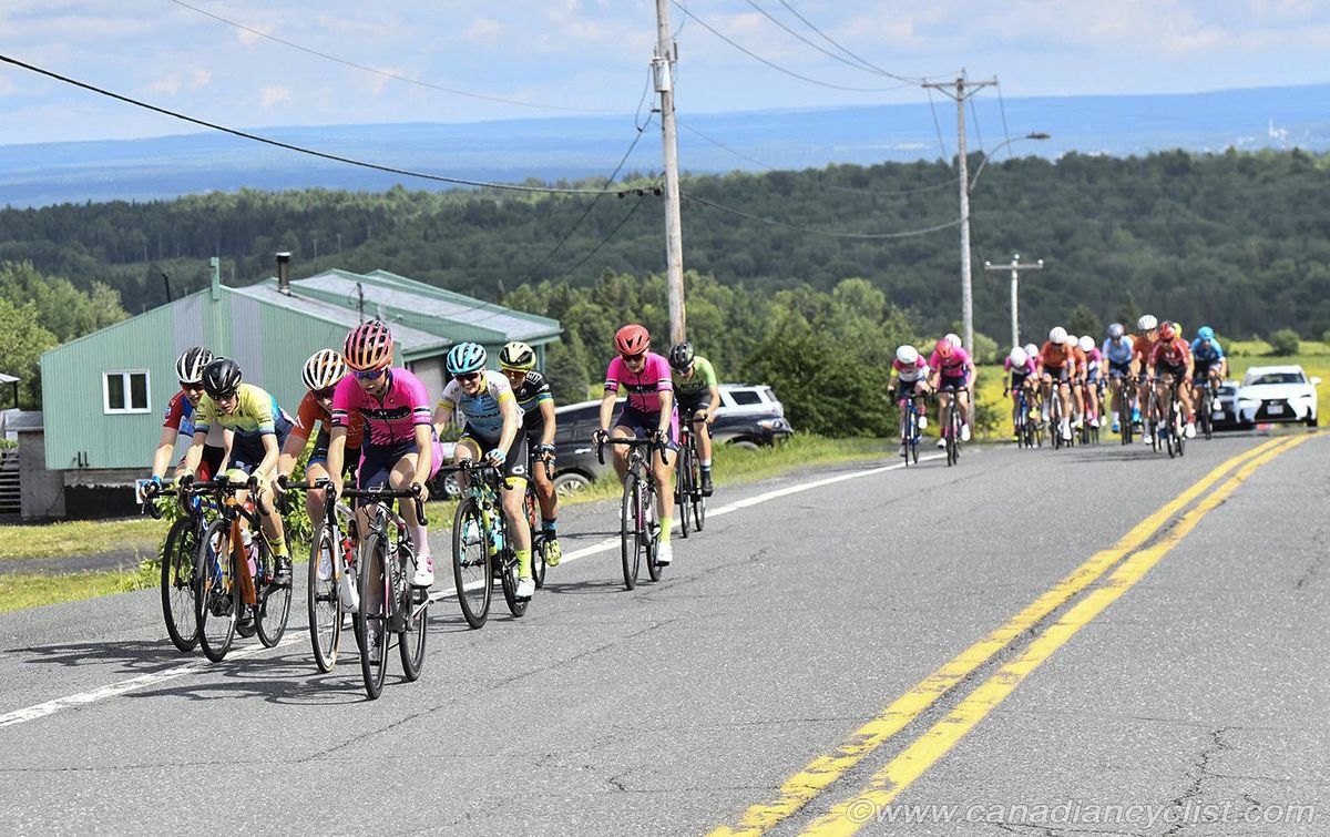 Gaps begin to form on the climbs