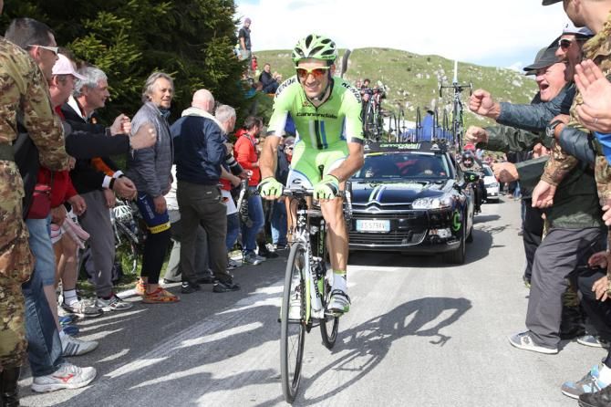 Another day of struggle for Ivan Basso (Cannondale)