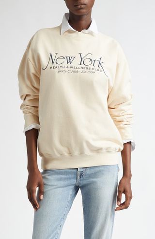 Ny 94 Cotton Graphic Sweatshirt