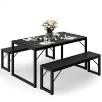 Asofer 3 Piece Dining Room Table Set