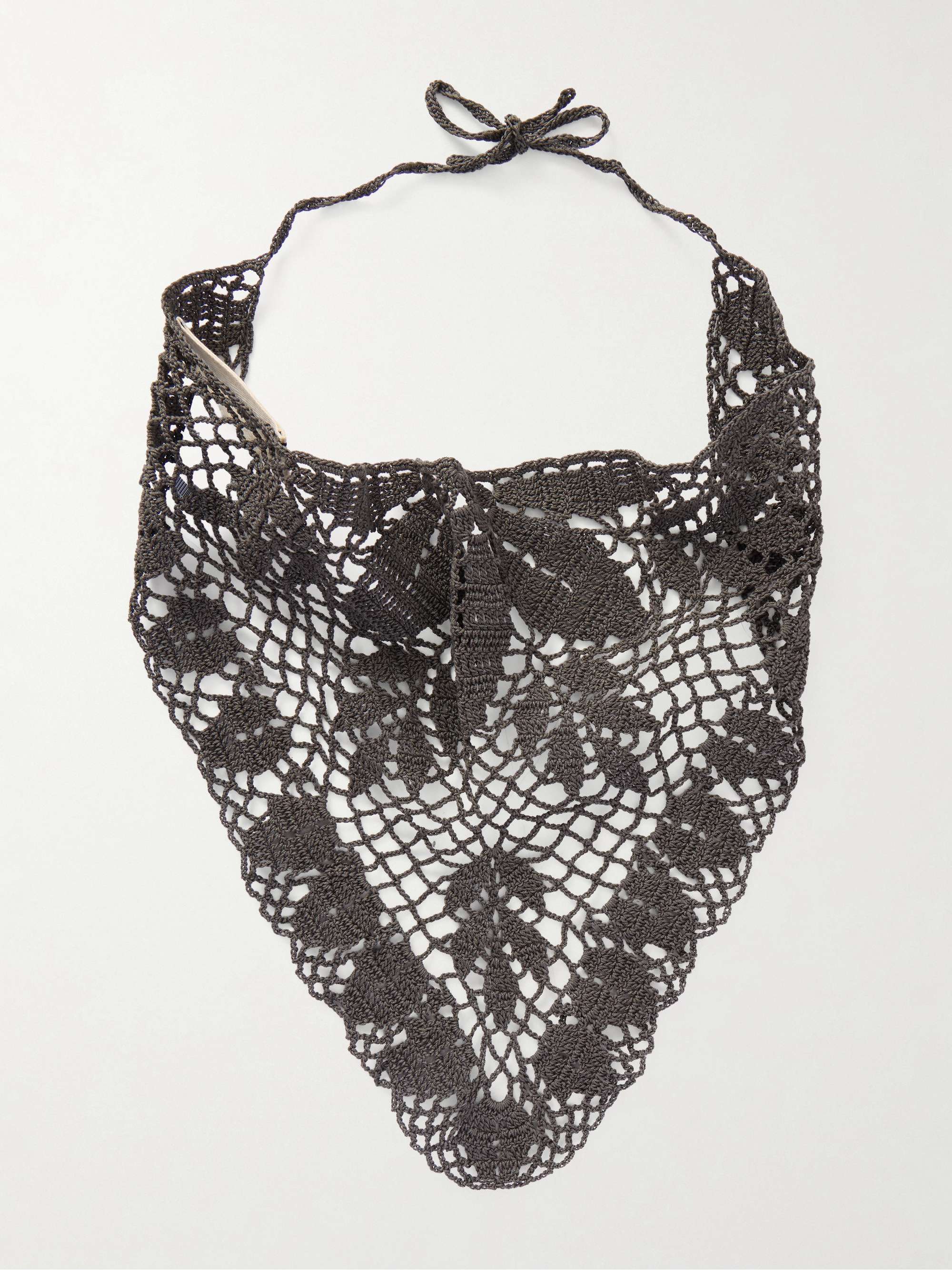 Crocheted Cotton Scarf