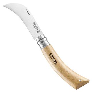 Opinel No. 8 Pruning Folding Knife - Stainless Steel for Pruning, Grafting, Harvesting, Gardening, and Everyday Use