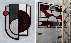 Left, ‘East of the Moon’ rug. Right, ‘North Pole’ wall hanging, both price on request, by Lara Bohinc, for Kasthall. 