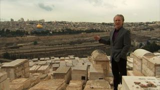 Religulous - Bill Maher surveys Megiddo, the hill in Israel where, according to the New Testament, Armageddon will take place