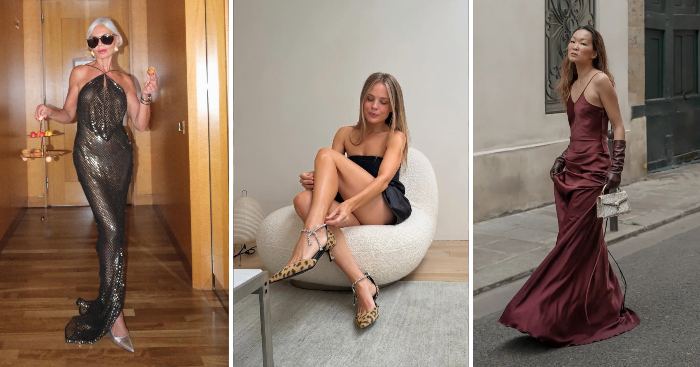 @greceghanem @rachelle.rowlings @marikokuo wear NYE party dresses 