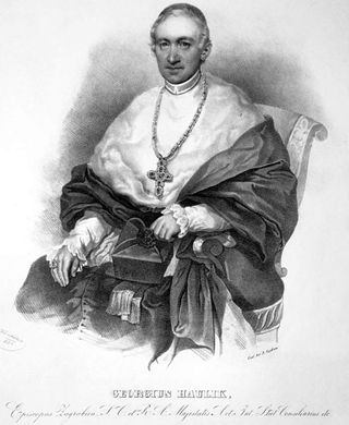 lithograph of archbishop Juraj