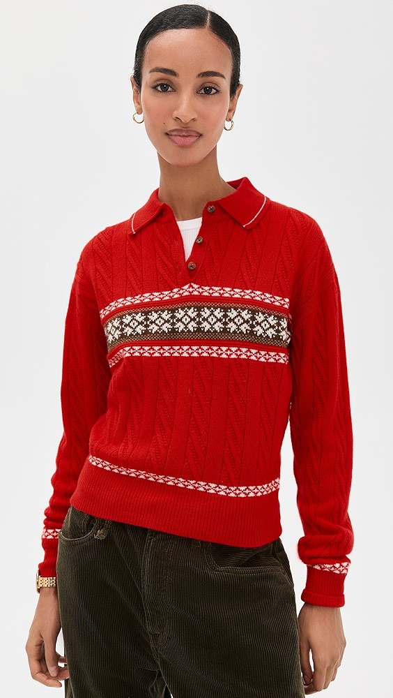 Guest in Residence Cable Collegiate Polo