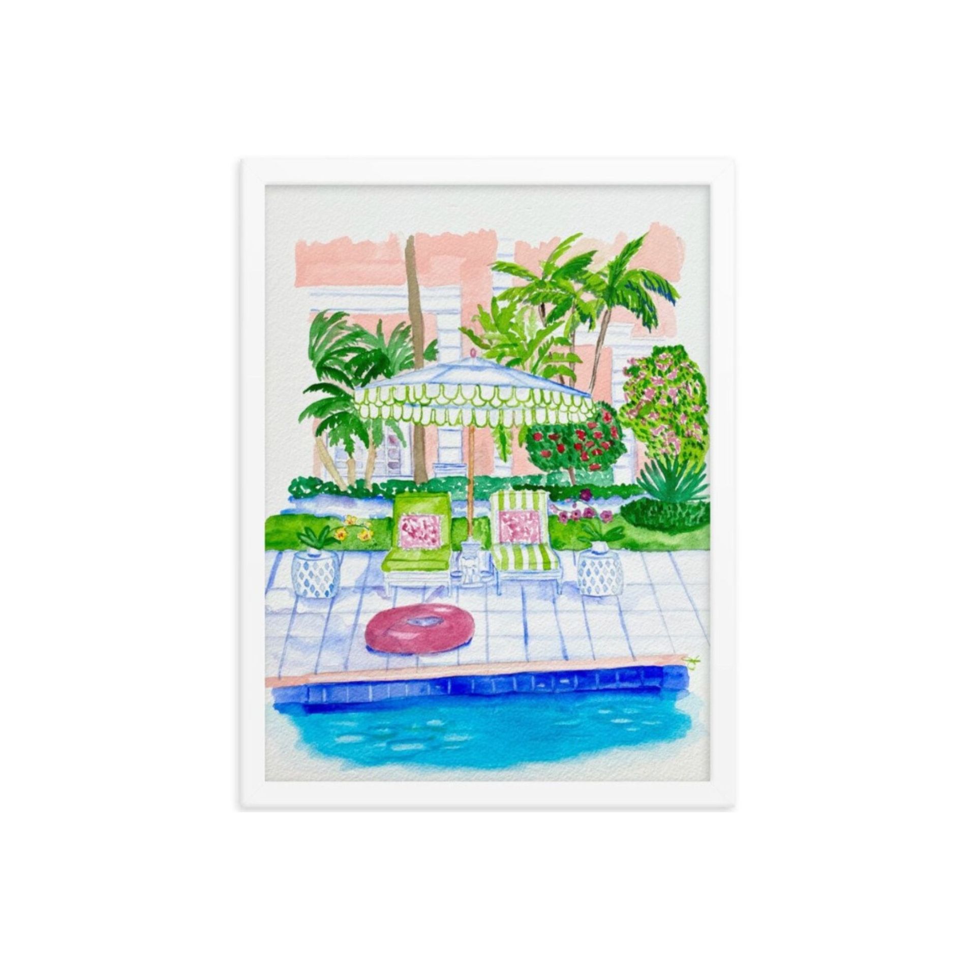 Mural kolam renang hotel