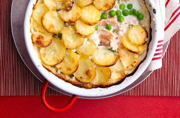 Salmon fish pie