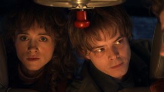 Natalia Dyer and Charlie Heaton as Nancy and Jonathan in Stranger Things 5