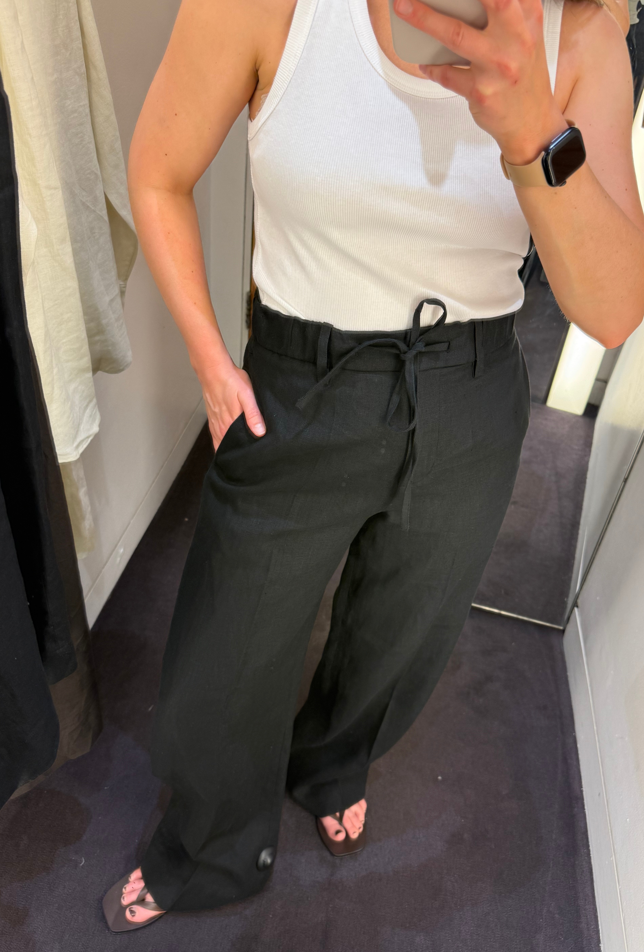COS linen trousers