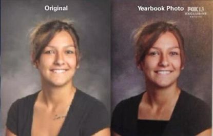 Students outraged over high-school yearbook's photoshopping for modesty