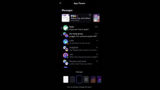 A screenshot of the new black Midnight Mode on Discord Mobile