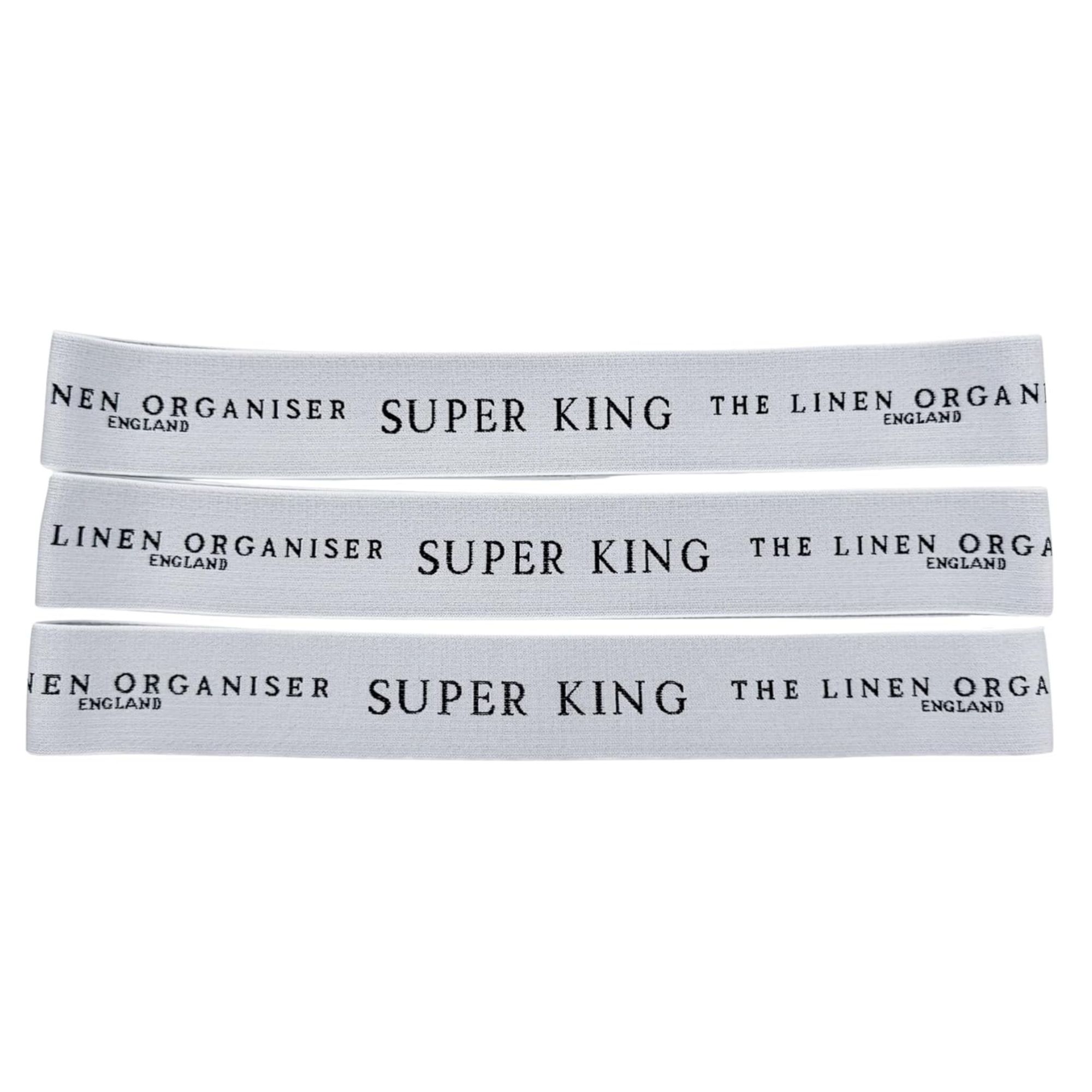 Generic, Linen Organiser Bedding Bands &amp;mdash; Super King, Set of 3