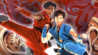 Scott Wolf and Mark Dacascos in Double Dragon