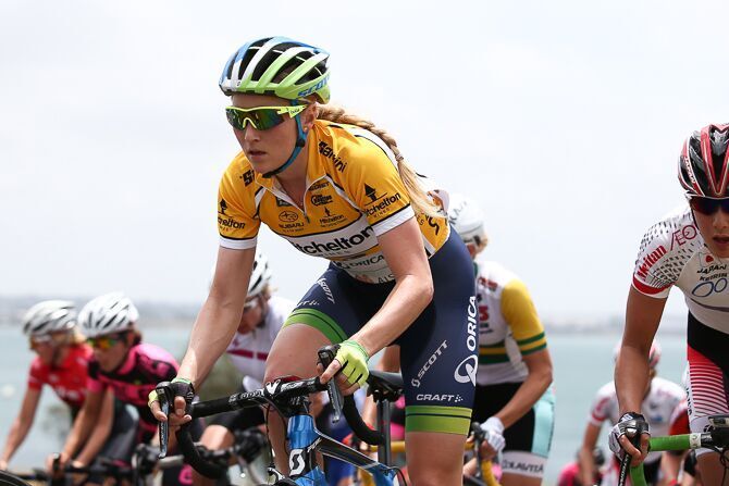 Series leader Gracie Elvin (Orica-AIS)