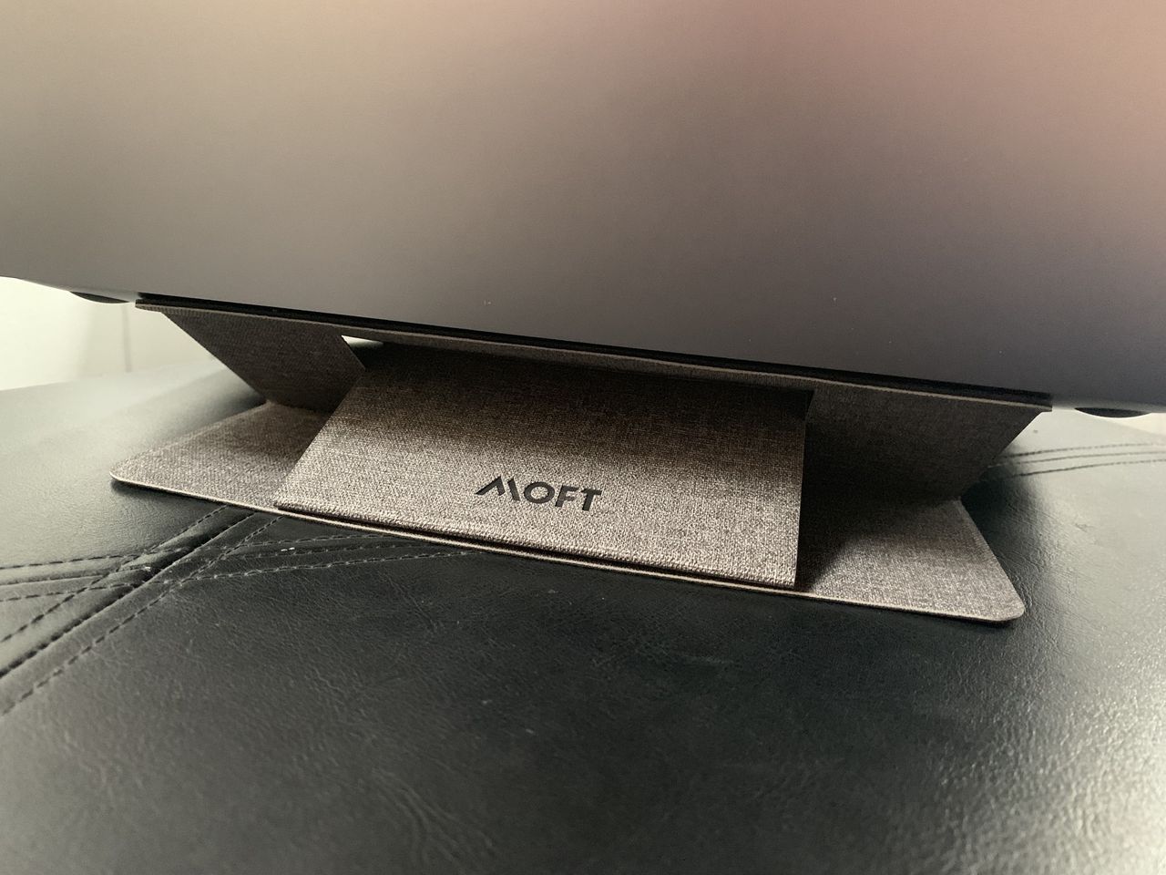MOFT Invisible Laptop Stand low elevation